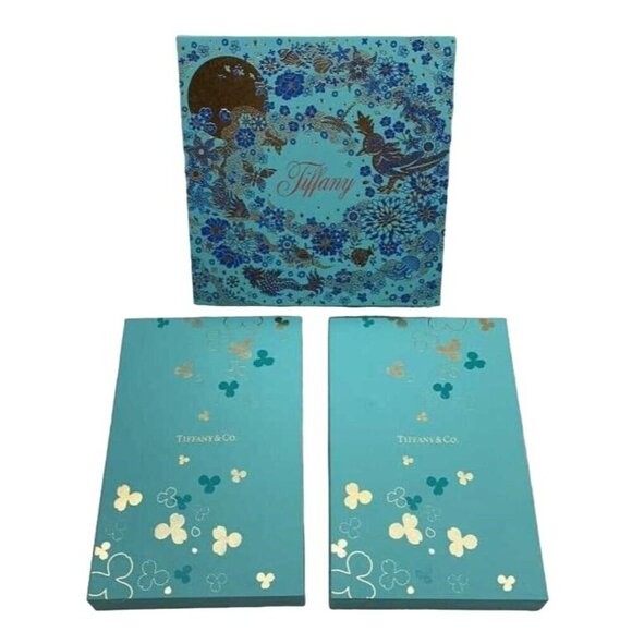 Tiffany & Co Bundle Keepsake boxes & 2 Packs of Paper Flowers Red Envelopes Sets - Picture 1 of 16